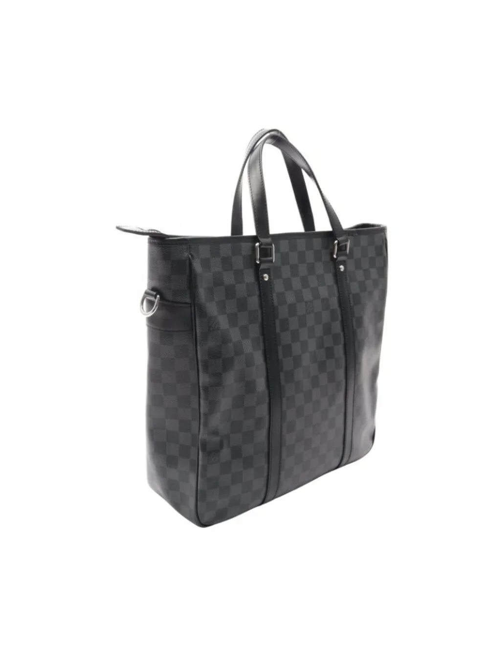 Louis Vuitton Tote Tadao Damier Graphite 2-Way Canvas Leather